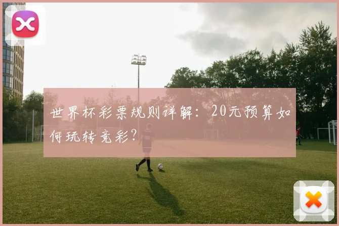 世界杯彩票规则详解：20元预算如何玩转竞彩？
